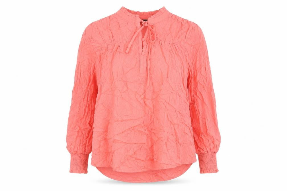 Marks & Spencer Women Pink Viscose Long Sleeve Tunic Blouse Size 6