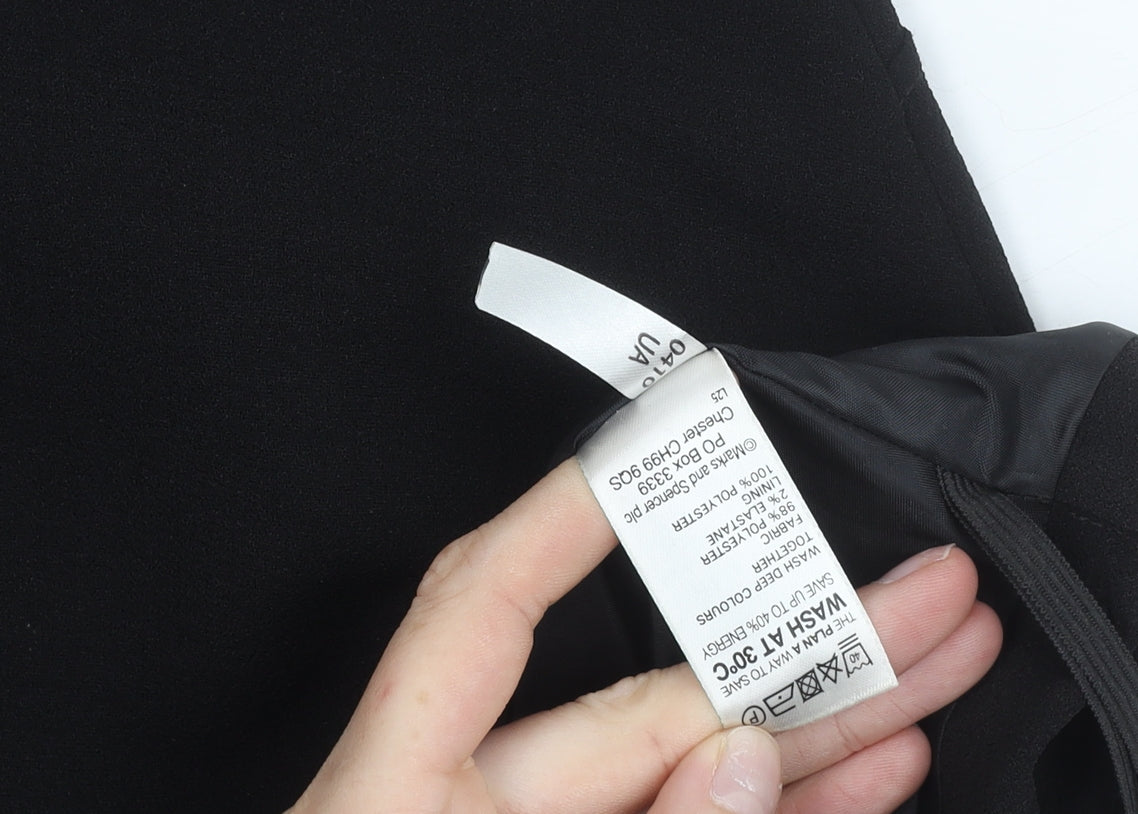 Marks and Spencer Women's Black Size 16 Pencil Skirt Workwear