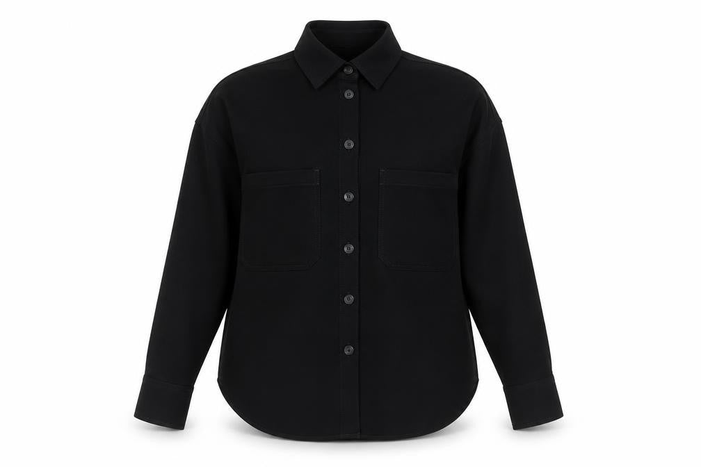 Next Women’s Black Button-Up Long Sleeve Polyester Shirt Size 10
