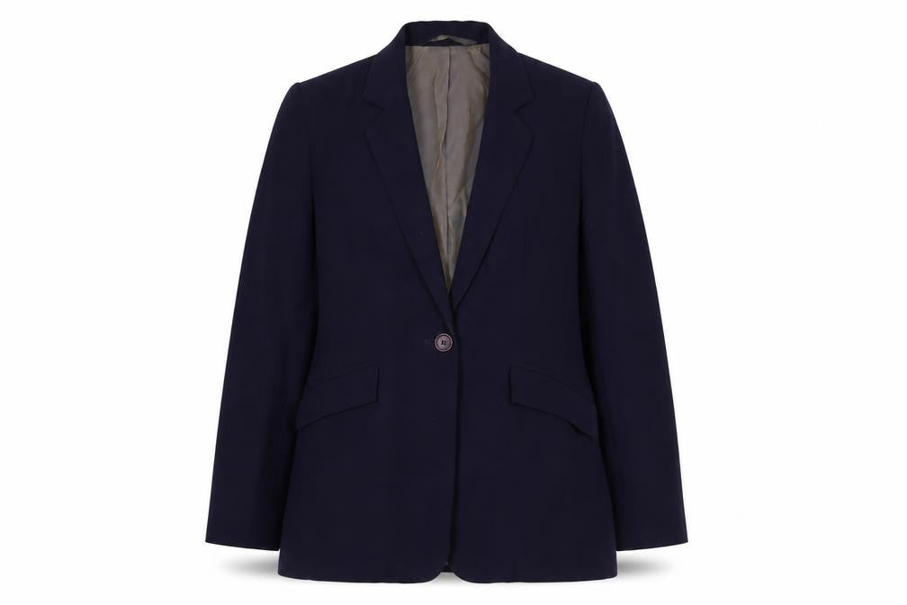 BHS Women Purple Blazer Size 8 Regular Fit One Button Work Jacket