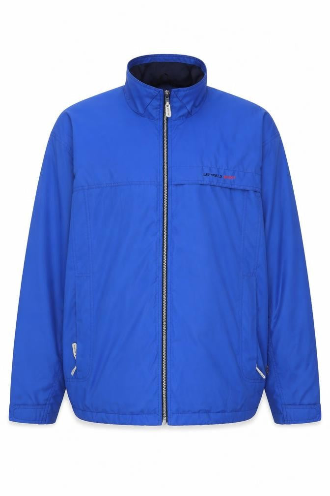 Lettfield Men’s Blue 2XL Polyester Full Zip Casual Jacket