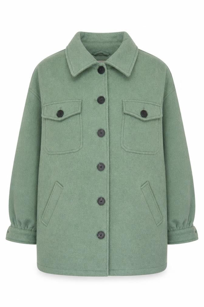 Only Carmakoma Women’s Green Plus Size 16 Button Jacket