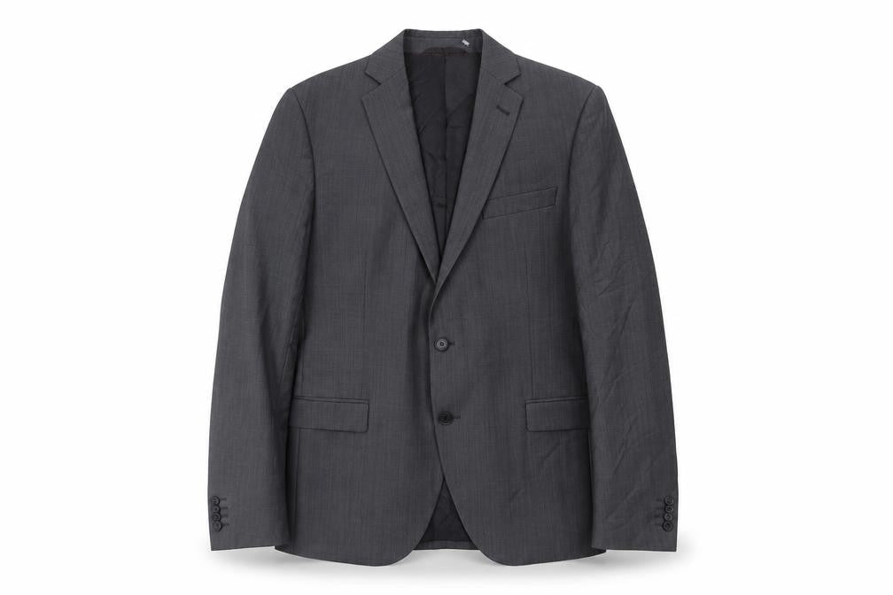 Cinque Men's Grey Wool Blend Blazer Jacket Size 44 Classic Fit