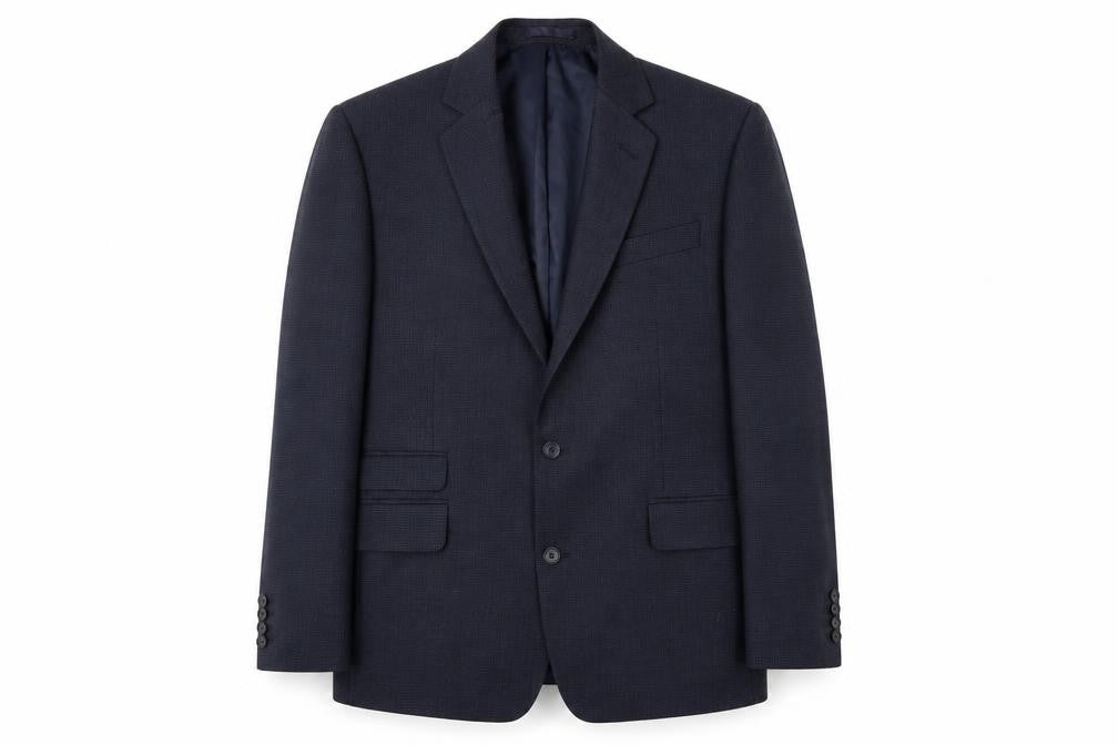 Hammond & Co Men’s Blue Wool Blend Blazer Jacket 44 Long Classic Fit