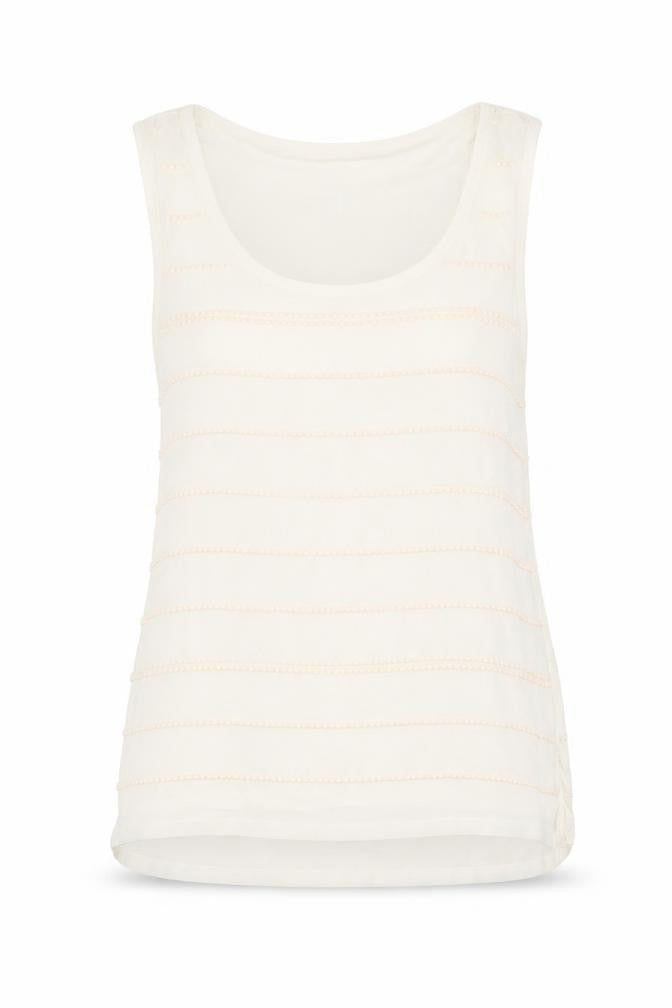 Banana Republic Women’s Ivory Tank Top Size S Sleeveless Scoop Neck