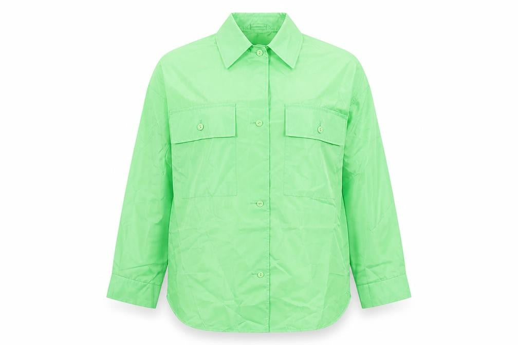 ASOS Design Womens Green Size 8 Basic Polyester Button Jacket