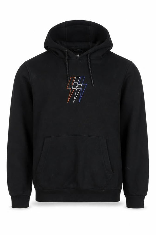 Lorenzo Veratti Mens Black Pullover Hoodie S Embroidered Logo