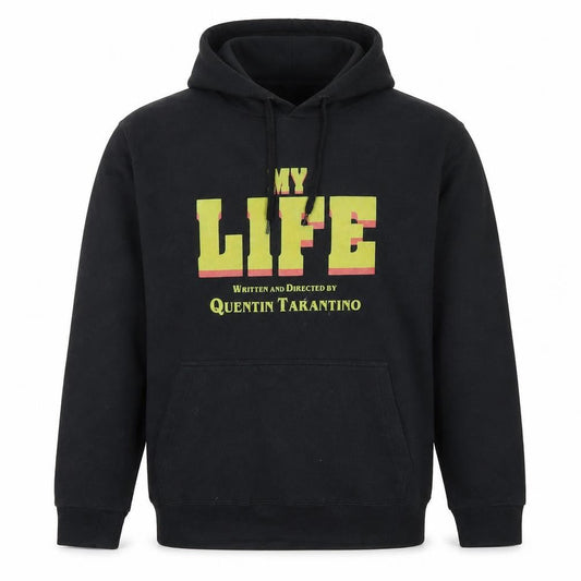 Pampling Mens Black 2XL Pullover Hoodie Quentin Tarantino Movie Graphic