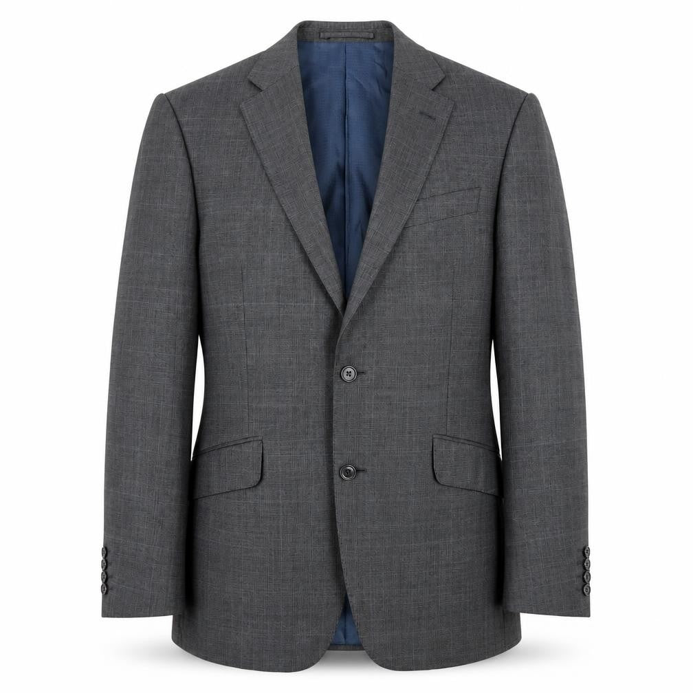 Marks & Spencer Men’s Grey Wool Suit Jacket 38” M Regular Check