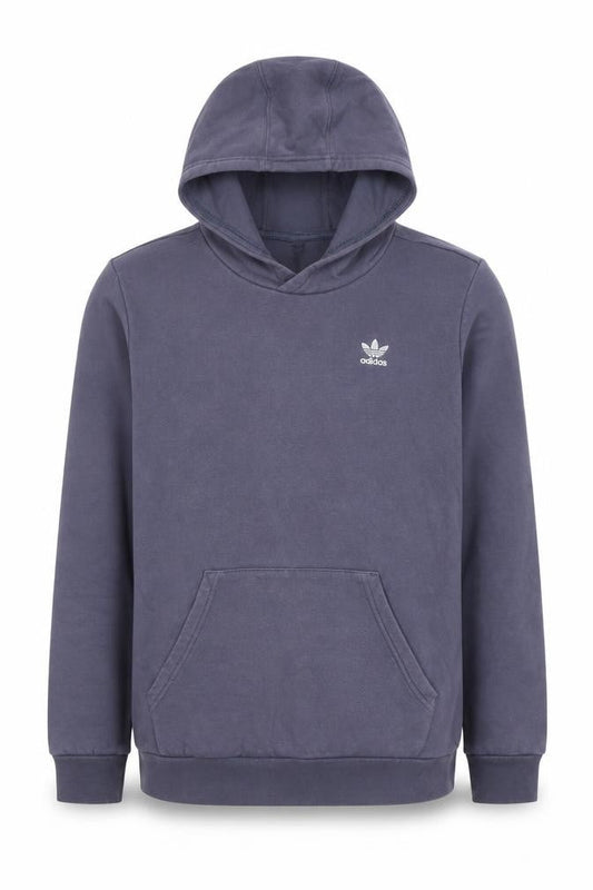 Adidas Boys Blue Pullover Hoodie 13-14 Years Logo Sports Casual