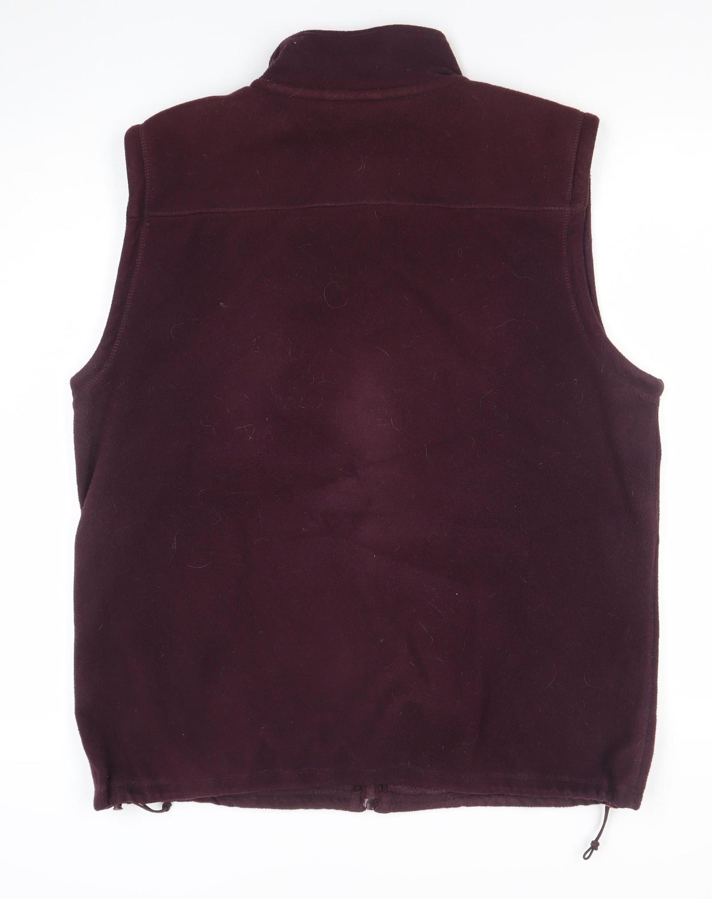 James Pringle Men's Brown Fleece Waistcoat L Full Zip Pockets