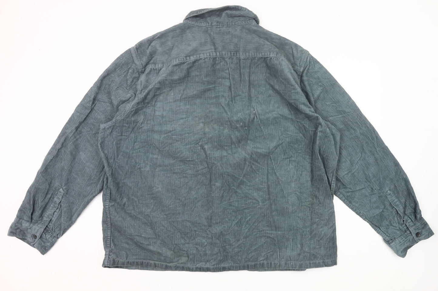 Tu Men's Green Corduroy 3XL 51-53" Long Sleeve Button-Up Shirt