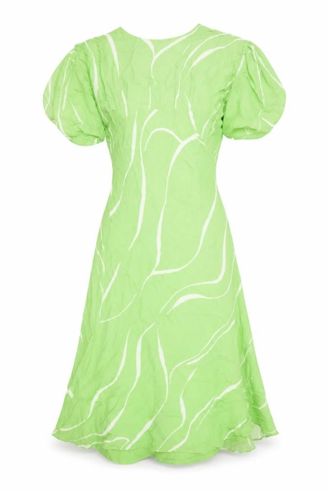 Marks & Spencer Women Green Size 6 Fit & Flare Midi Dress