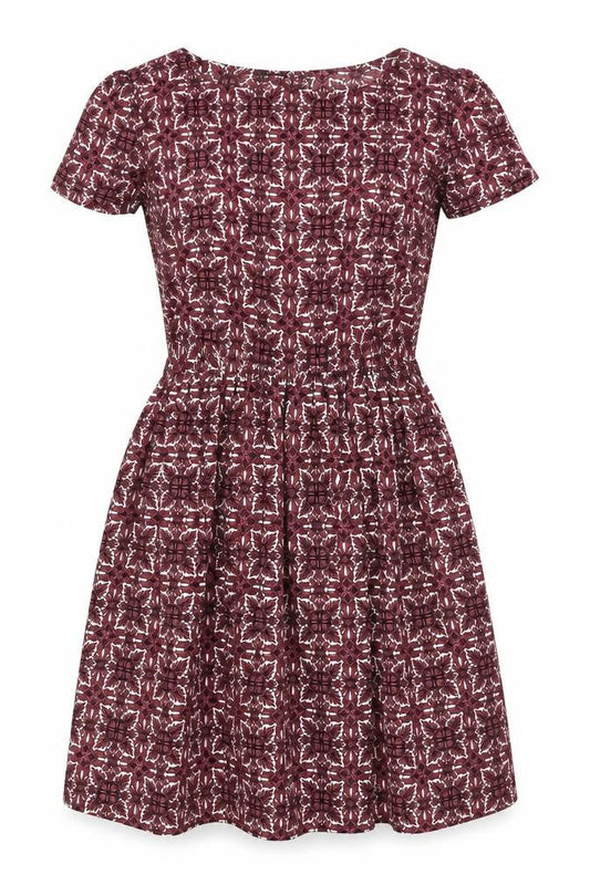 Atmosphere Women’s Red Geometric Skater Dress Size 8
