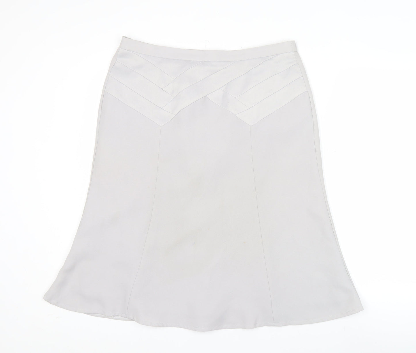 Eastex Women’s Grey A-Line Knee Length Skirt Size 14 Polyester
