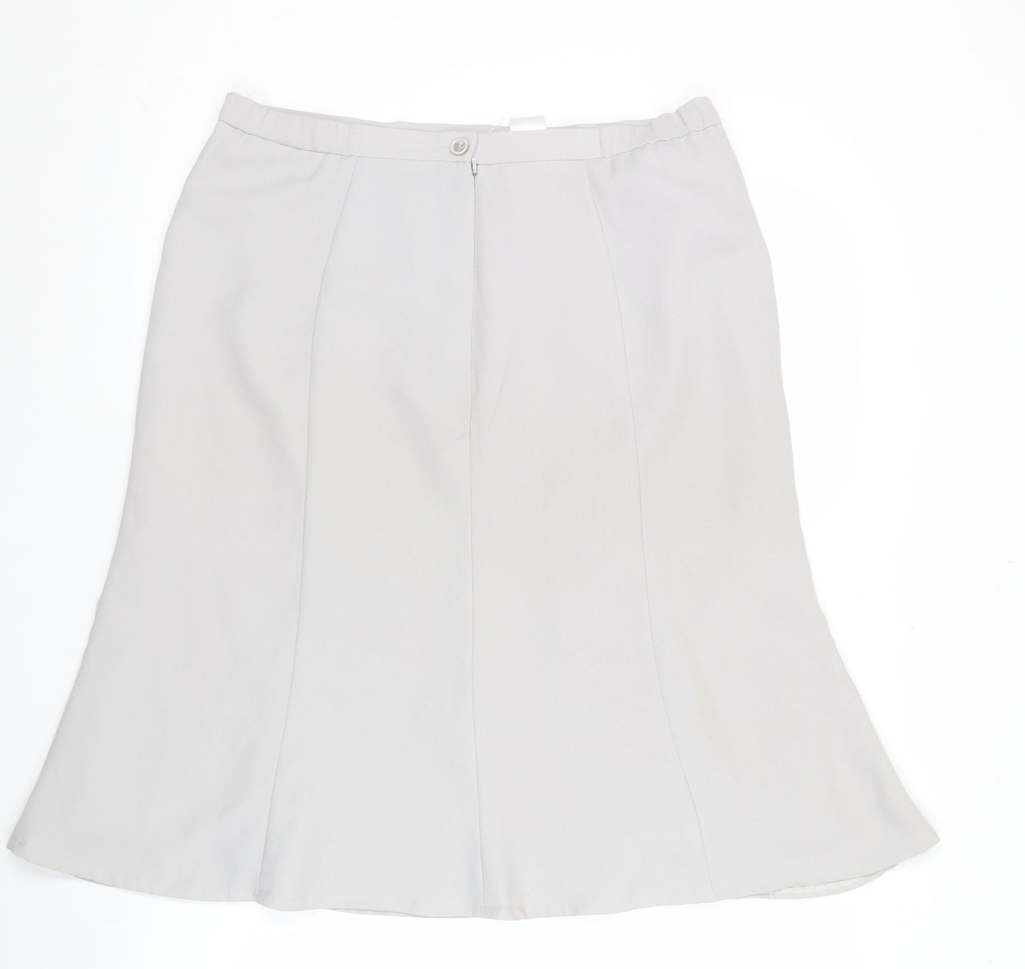 Eastex Women’s Grey A-Line Knee Length Skirt Size 14 Polyester