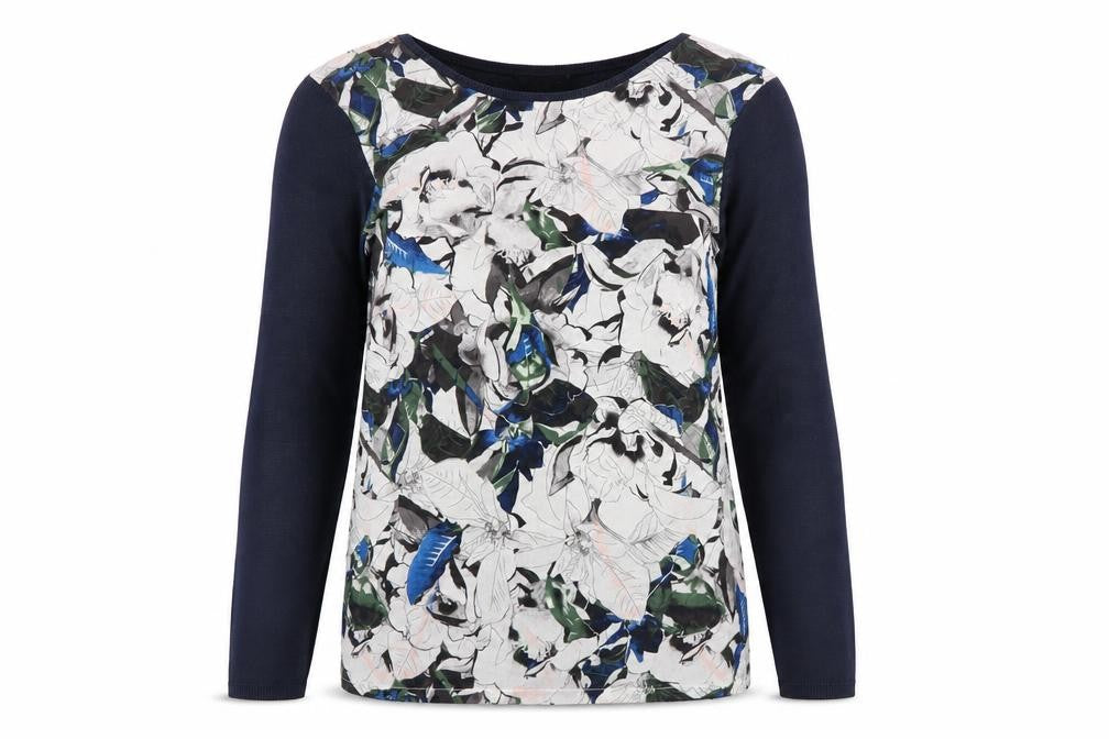 Warehouse Womens Multicoloured Floral Long Sleeve Top Size S
