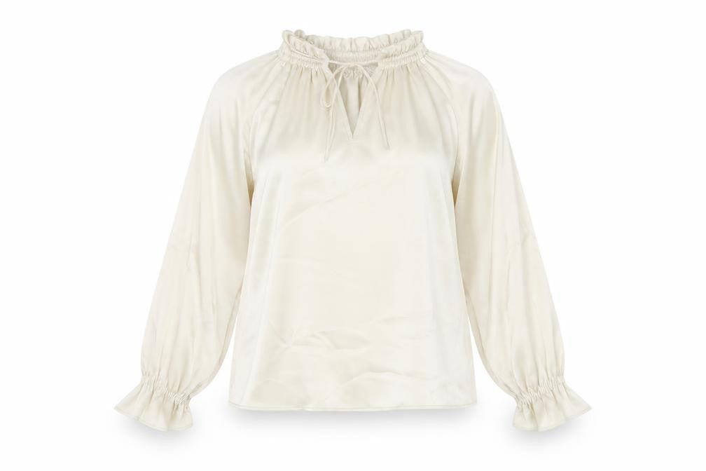 Marks & Spencer Womens Ivory Blouse Size 6 Halter Tunic Style