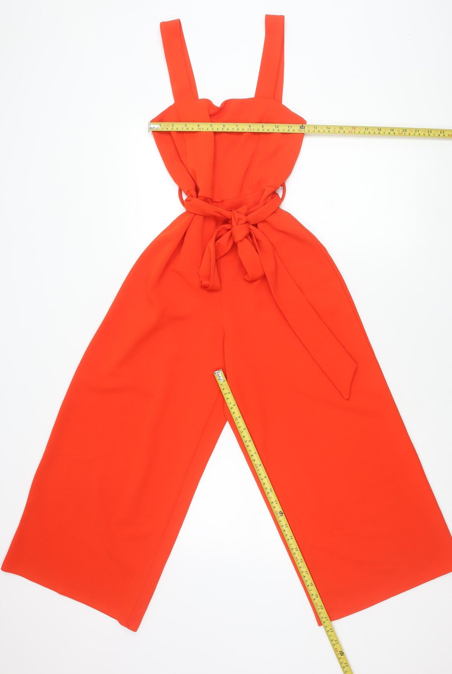 New Look Womens Orange Wide-Leg Jumpsuit Size 8 Summer Partywear