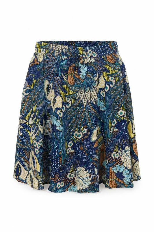 Louche Womens Multicoloured Floral A-Line Skirt Size 12 Viscose