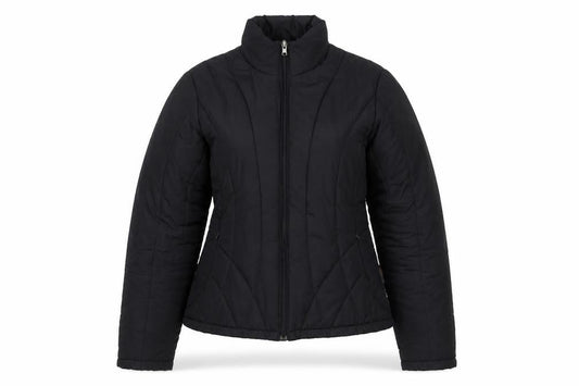Marks & Spencer Women Black Puffer Jacket S Polyester Quilted Zip