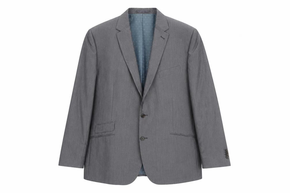 Greenwoods Mens Grey Blazer Jacket 48 Chest 2XL Classic Formal