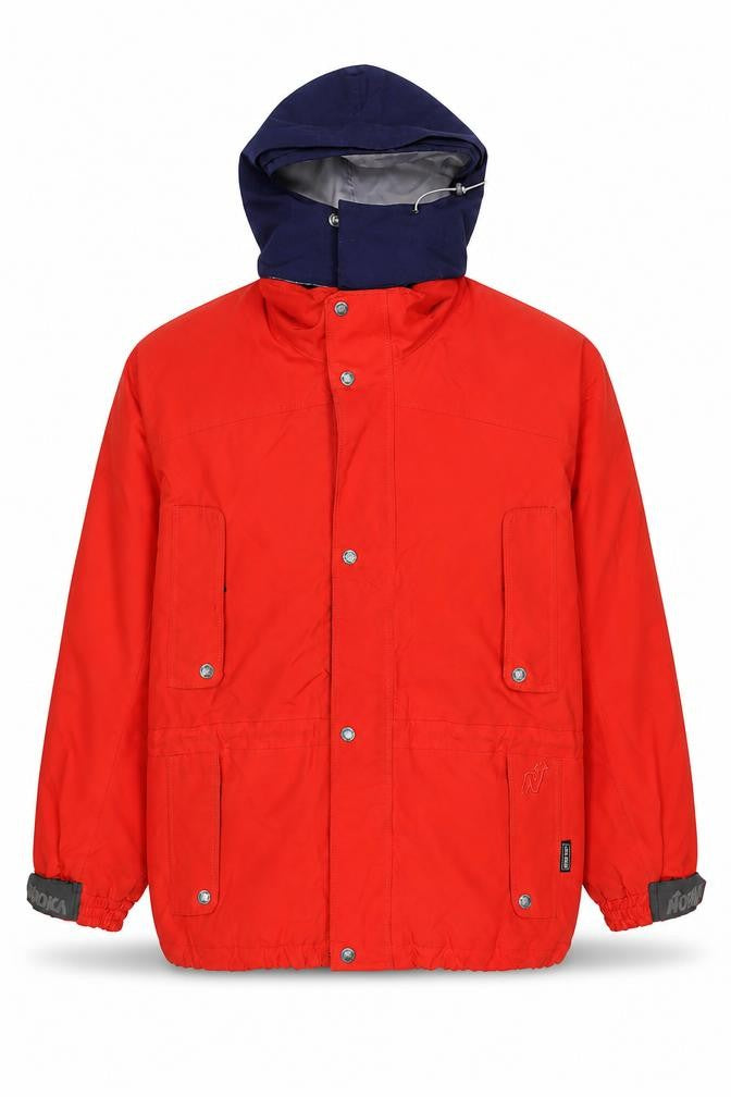 Nordica Mens Red Ski Jacket L Winter Hooded Sportswear