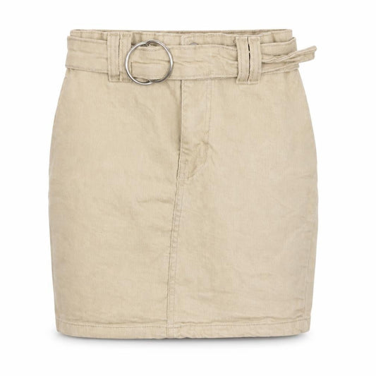 PRETTYLITTLETHING Women Beige Size 4 High Rise Short Skirt