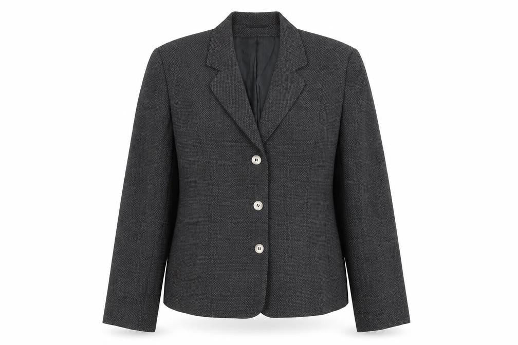 Alexon Women’s Grey Wool Blend Blazer UK 14 Classic Work Jacket