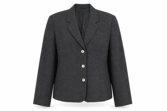 Alexon Women’s Grey Wool Blend Blazer UK 14 Classic Work Jacket