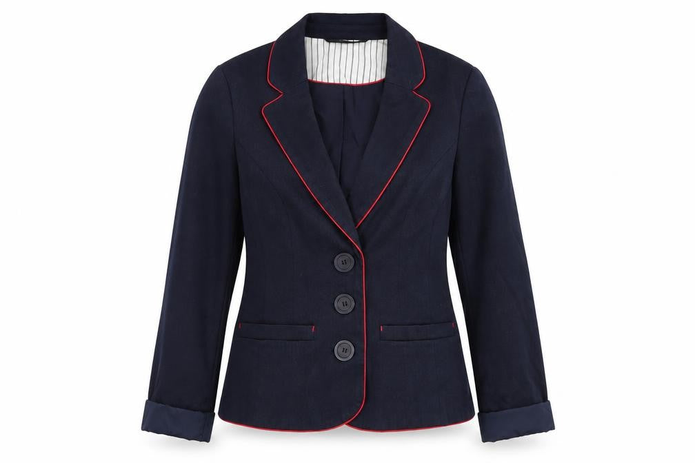 New Look Women's Blue Blazer UK 12 Regular Fit Tailored Jacket