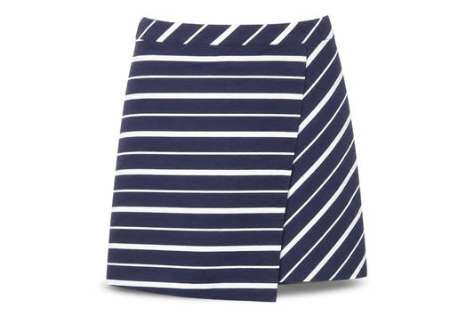 Warehouse Women’s Blue Striped Cotton Pencil Skirt Size 6