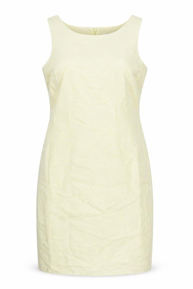 Vera Mont Women’s Yellow Sleeveless Sheath Dress Size 16