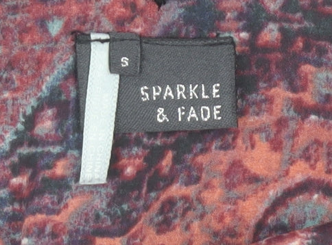Sparkle & Fade Womens Multicoloured Bohemian Playsuit Size S Polyester