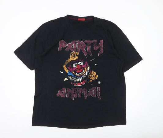 Disney at George Women’s Black Animal Party T-Shirt XL