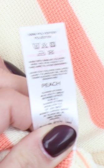 Brand and care label for Gallery Women’s Multicoloured Striped jumper UK S