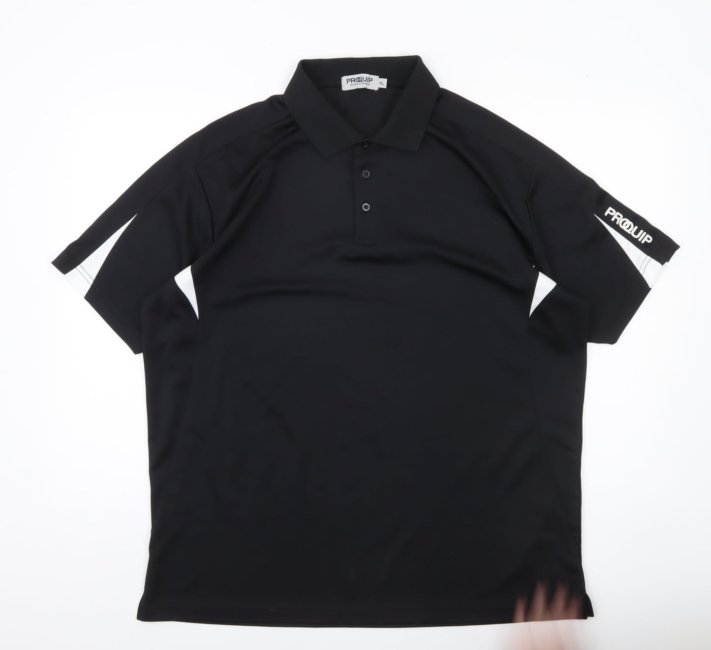 Proquip Men’s Black XL Golf Polo Shirt Lightweight Polyester