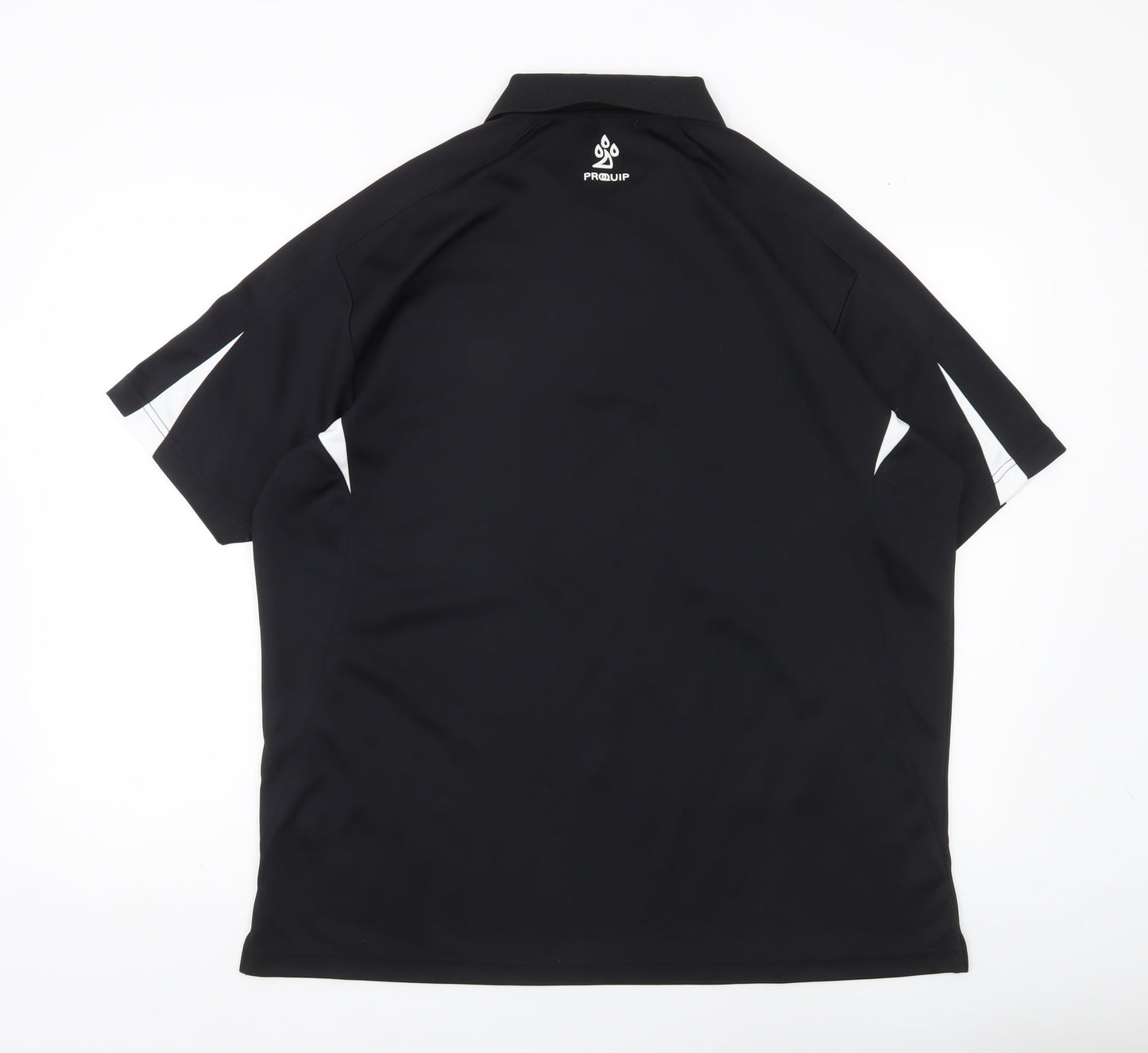 Proquip Men’s Black XL Golf Polo Shirt Lightweight Polyester