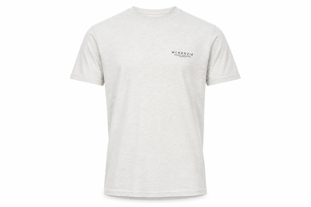 McKenzie Men’s Beige Cotton Crew Neck Short Sleeve T-Shirt Size M