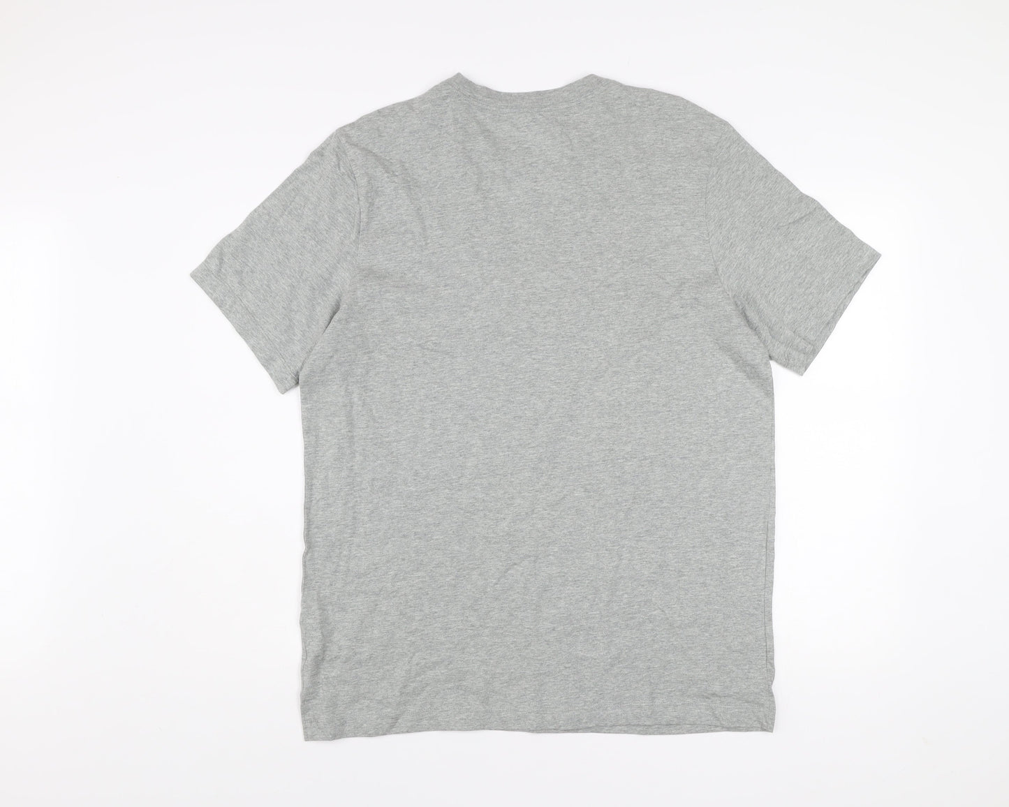 Nike Men's Grey Graphic Logo T-Shirt Size L Short Sleeve Cotton