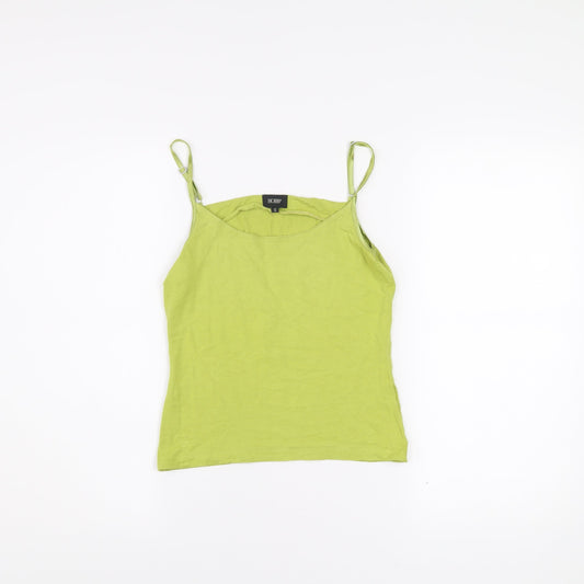 Hobbs Womens Green Camisole Tank Top S Cotton Elastane Summer