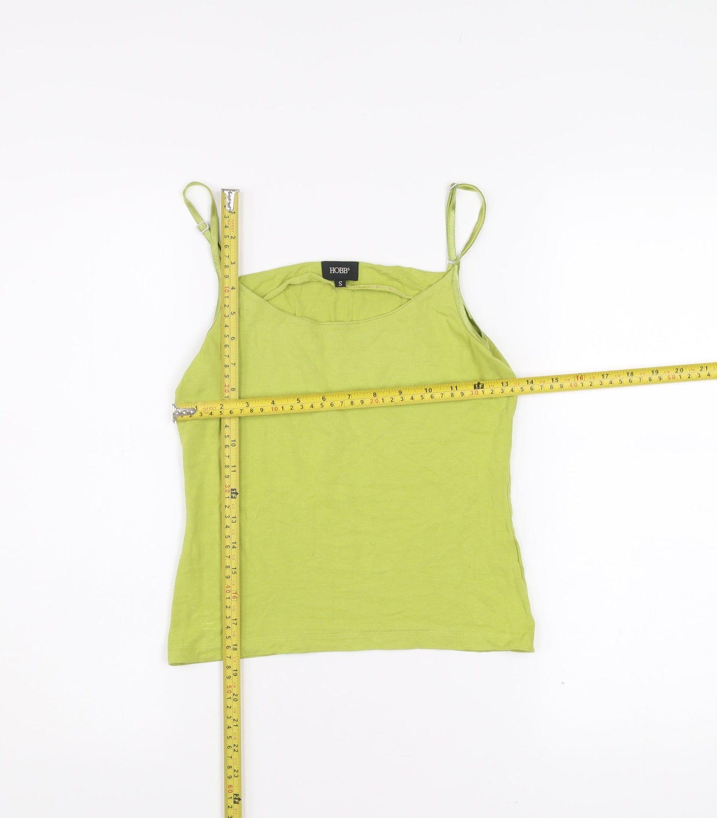 Hobbs Womens Green Camisole Tank Top S Cotton Elastane Summer
