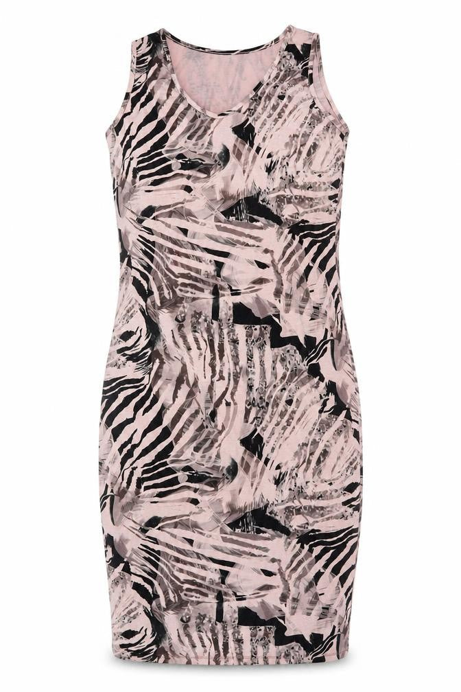 A Postcard From Brighton Women’s Pink Animal Print Bodycon Dress Size 2