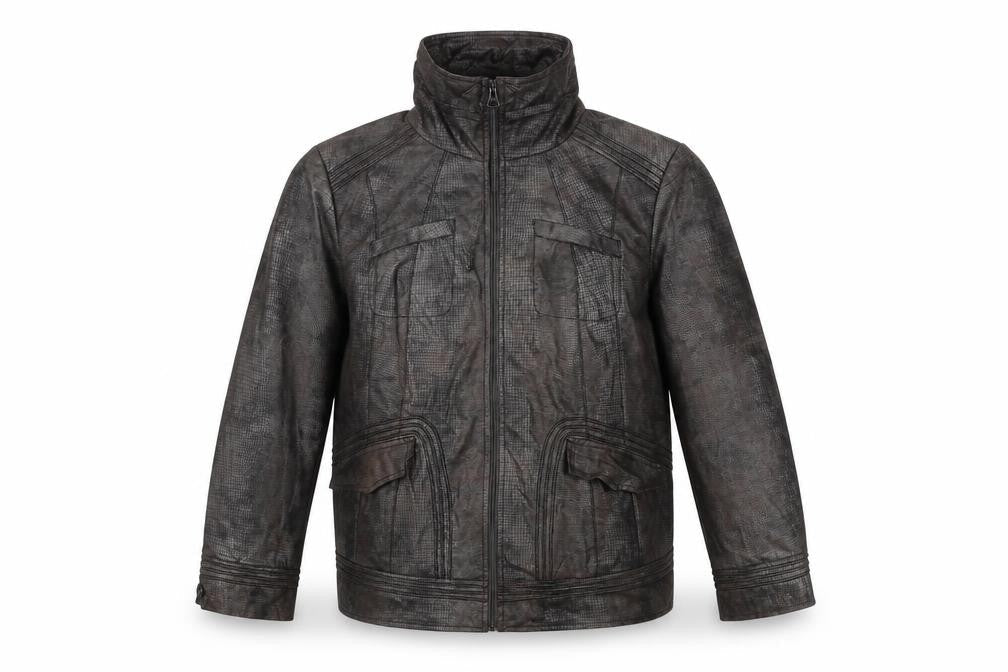 Bianca Unisex Brown Polyester Mid-Length Zip Jacket Size 20