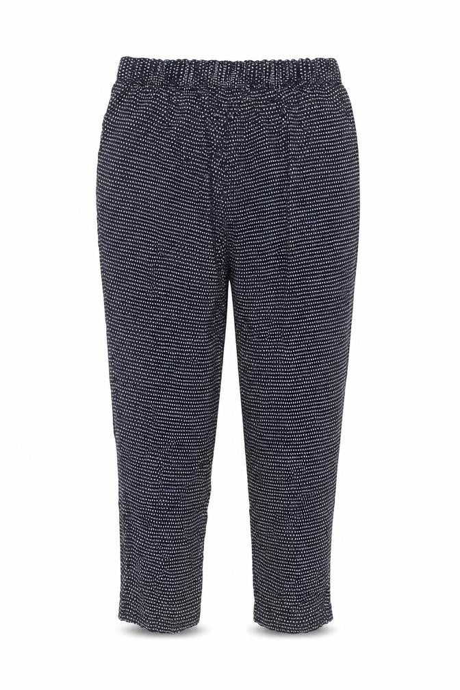 Papaya Women Blue Geometric Viscose Trousers Size 10