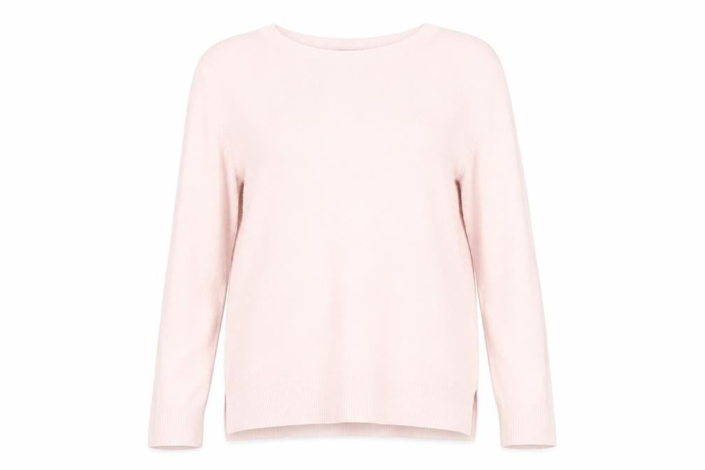 Marks & Spencer Womens Pink Size 14 Crew Neck Acrylic Jumper