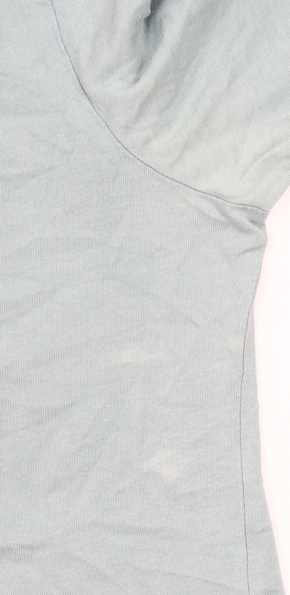 Cotton Traders Women Blue Size 14 Tunic Ruffle Neck Long Sleeve Top