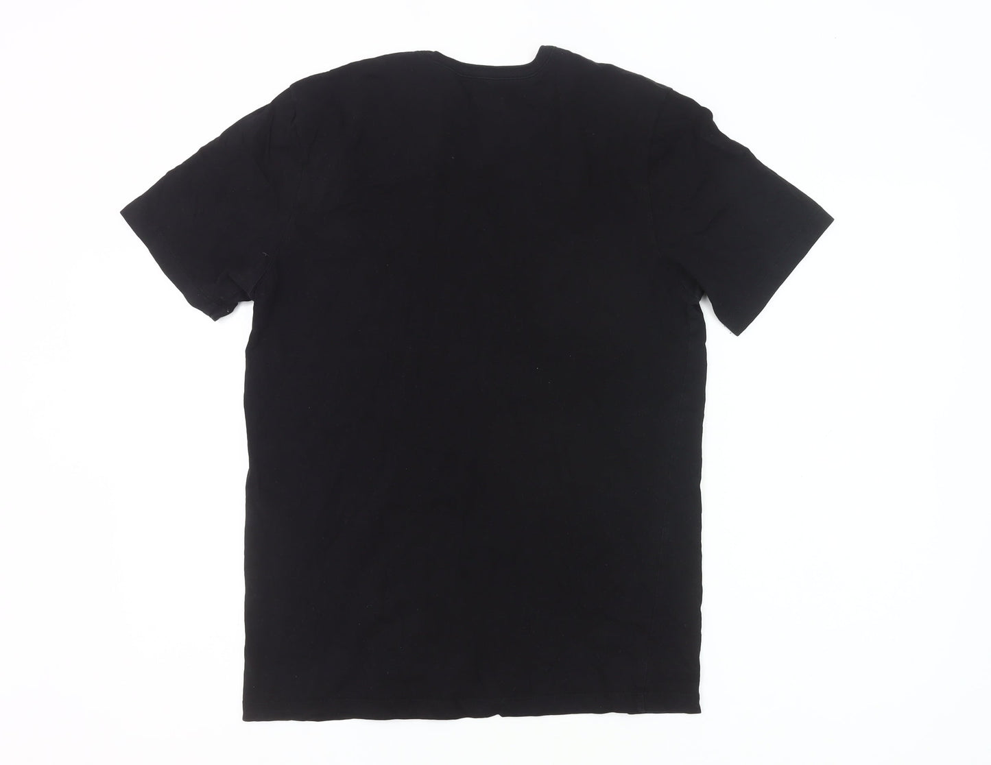 Hugo Boss Men's Black Cotton Crew Neck Short Sleeve T-Shirt M