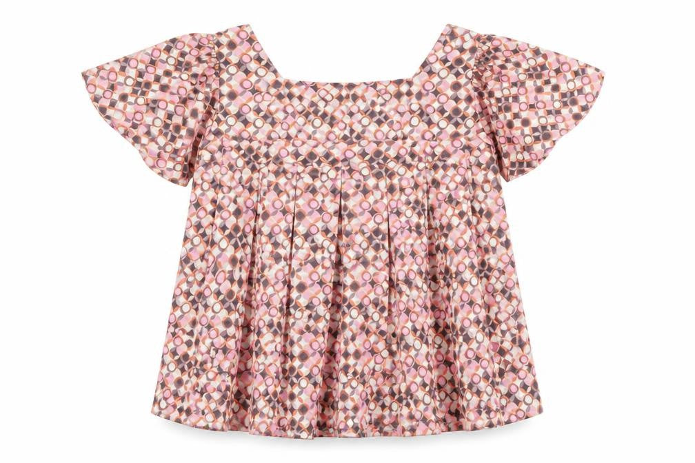 H&M Women’s Multicoloured Geometric Tunic Blouse Size 8