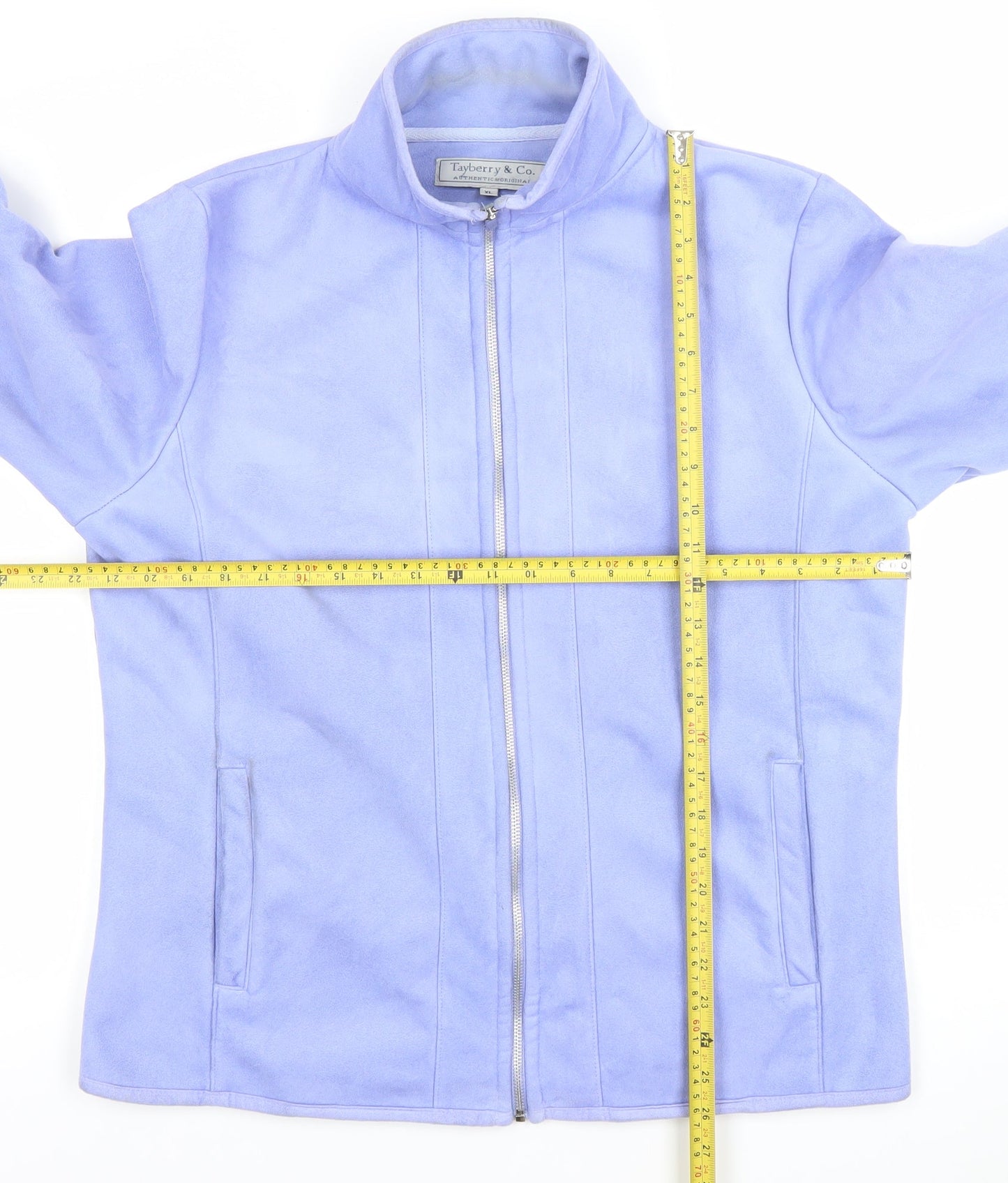 Tayberry & Co. Women's Blue Fleece Full Zip Jacket Size XL